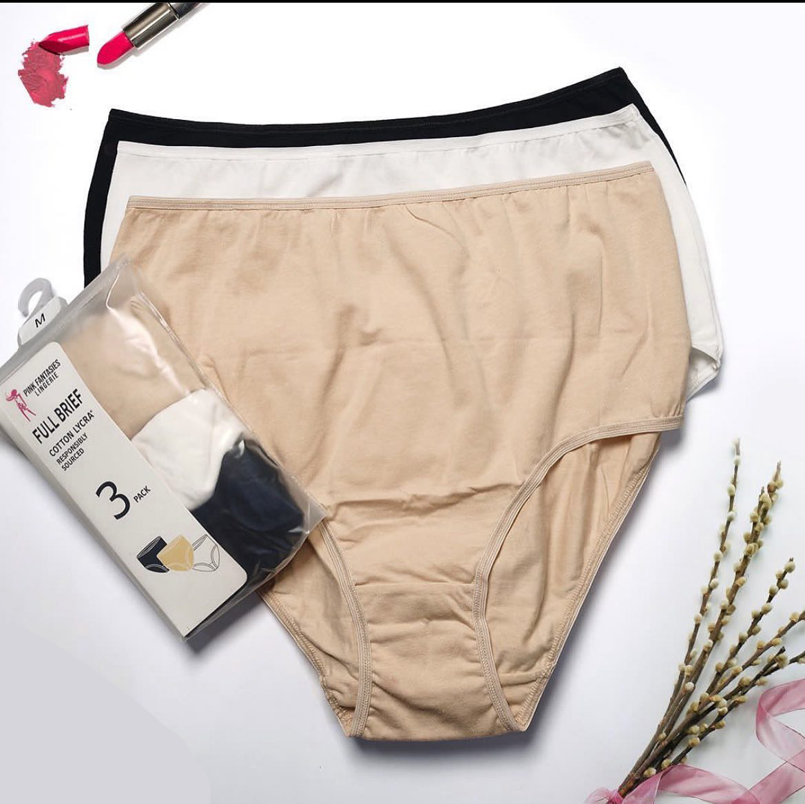 Pack of 3 - TPF Cotton Full Brief